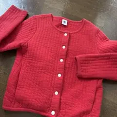 PETIT BATEAU カーディガン レッド 8ans 128cm
