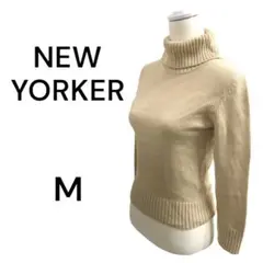 NEW YORKER  タートルネックセーター　サイズM クリームイエロー　中古