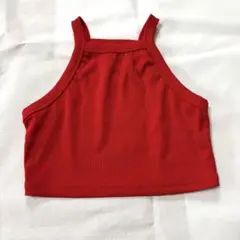 タンクトップ　赤　レディース　XS