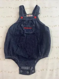 80〜90cm ミキハウス デニムロンパース サロペットのサムネイル
