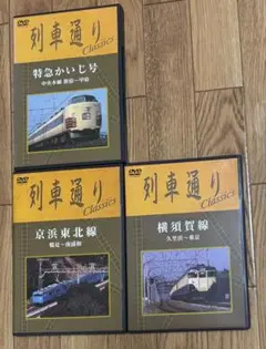 1990年前後前面展望の再発DVD3本 列車通りclassics dvd