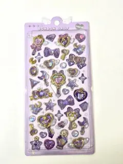 【正規品】ボンボンドロップシール　マジカル　ハート パープル　紫 クーリア