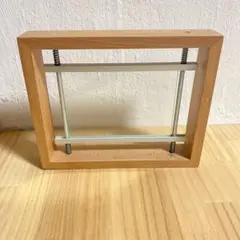 木製額縁 写真だて　ガラス面付き