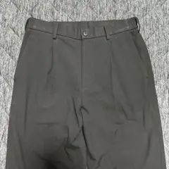 ユニクロ タックワイドパンツ ブラック