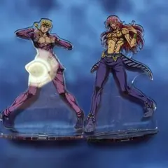 ジョジョキャラバン アクリルスタンド ジョルノ ディアボロ - メルカリ