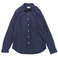 美品✨BEAUTY&YOUTH シャツ ドット柄 コットン100% ネイビー L