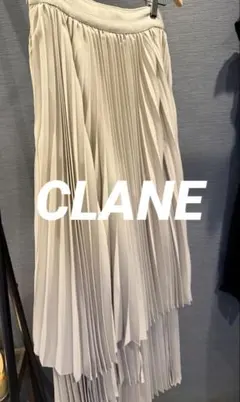 【美品】CLANE THREE LAYER PLEAT SKIRT サイズ1