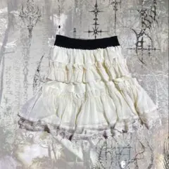 axes femme フリル　スカート　ラメ　ストライプ　　フェアリーグランジ