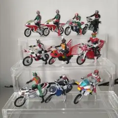 仮面ライダー 特撮メカコレクション マシンクロニクル 栄光の10人ライダーセット
