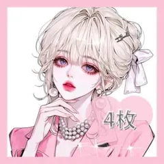 598 オリジナル 人物ステッカー コラージュ 紙もの 雑貨 素材 女の子