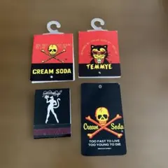 クリームソーダ　年代物　マッチ　タグ　ピンクドラゴンのサムネイル