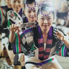 マチアソビ　阿波おどり　B1ポスター みんなでハッピー徳島阿波踊り 徳島市 2025阿波おどりポスターについて | 徳島市のプレスリリース