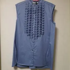 新品同様✨マリリンムーン モダンタックフリルワッシャーブラウス 