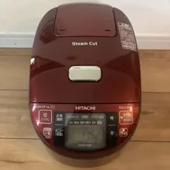 HITACHI 炊飯器 RZ-MV100K 本体　赤　中古品のサムネイル