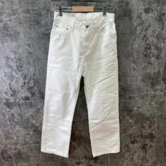 ✨UNIQLO✨ユニクロ♡ストレートパンツ♡着回し抜群♡厚手♡ホワイト(29)