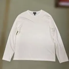 H&M ホワイト 長袖カットソー Lサイズ