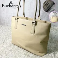 BURBERRY バーバリー サフィアーノノバチェック レザー トートバッグのサムネイル