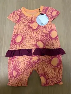 新品未使用 maarook 花柄ロンパース 70