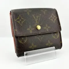 良品 ルイヴィトン モノグラム ポルトモネ ビエ カルトクレディ Wホック 財布
