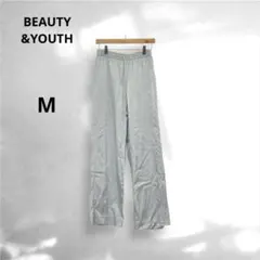 BEAUTY&YOUTH 緞面抽繩寬褲 2