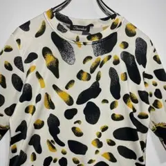 Benevolent カットソー　サイズ実寸　Tシャツ　豹柄　総柄　アニマル古着