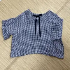 美品【fog linen work】リトアニアリネン半袖ブラウス フォグリネンワークfog linen work リトアニアリネンブラウス半袖