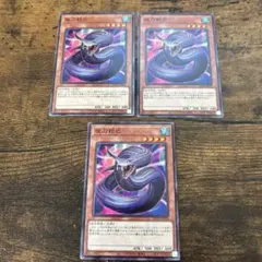 遊戯王　夜刀蛇巳　やとのかみ　ノーマル３枚セット