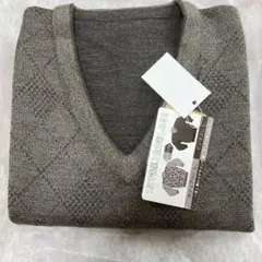 メンズセーターLサイズ　1枚で表裏2色分楽しめる