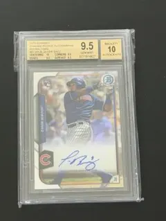 2015 Bowman Javier Baez オートグラフリフラクター