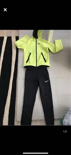 美品ジュニアnike dri-fitスウェットジャージパーカー上下Lナイキ