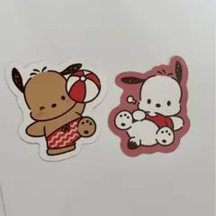 スシロー　はぴだんぶい　ピック　ポチャッコ　2枚セット