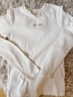 美品　メゾピアノ長袖カットソー ホワイト　140cm 長袖Tシャツ