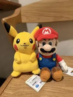 ピカチュウ マリオ ぬいぐるみ Nintendo 2人セット
