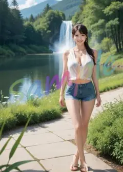 GP047 【1点物】 A4ポスター AI 写真 リアル 美女 グラビア 彼女