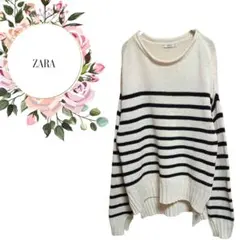 限定様【ザラ】ZARA♡綿100%♡ボーダー柄♡セーター【S】 体型カバー