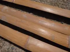 人工竹】青竹3本セット（約120cm/半割80φ） - メルカリ
