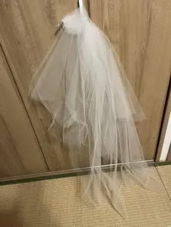 ホワイトチュールウェディングベール