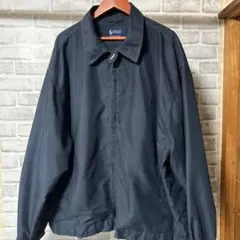 90s ポロ バイ ラルフローレン スイングトップ ネイビー 裏地チェック XL