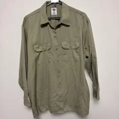 Dickies ワークシャツ XL カーキ色