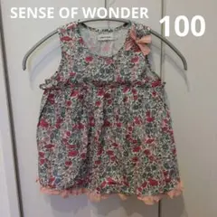 SENSE OF WONDER ノースリーブ 花柄 100cm