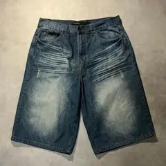 ROCAWEAR ハーフ デニム ジーンズ パンツ y2k ヒップホップ 古着のサムネイル