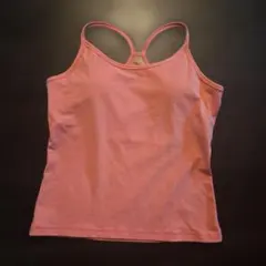 lululemon ヨガウェア カップ付き タンクトップ ピンク サイズ8のサムネイル