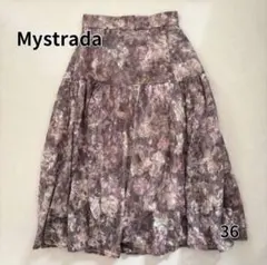 美品✨ マイストラーダ フラワーカッティングスカート 花柄 フレア ウエストゴムのサムネイル