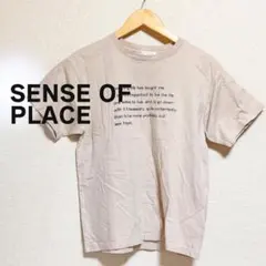 SENSE OF PLACE センスオブプレイス Tシャツ　半袖　ピンクベージュのサムネイル