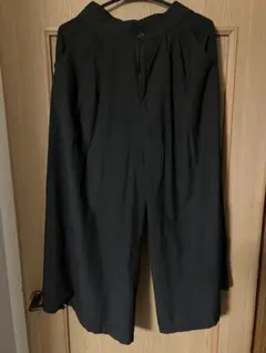 ワイドレッグパンツ　メンズ　黒