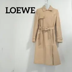 最高級 ロエベ LOEWE セームレザー コート レザーロングコート 38 LOEWE - 美品 ロエベ LOEWE コート ロングコート レザーコート