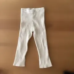 petit main アイボリーリブレギンス