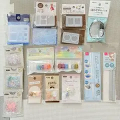 レジン用品 シリコンモールドとデコレーションパーツセット ハンドメイド