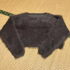 レディース　濃いグレー　セーター