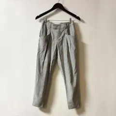 【SALE】ヒッコリーストライプ柄 テーパードパンツのサムネイル